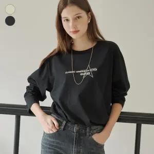 [롯데백화점]게스 여성 하트 프린팅 긴팔 티셔츠 OP3K5424