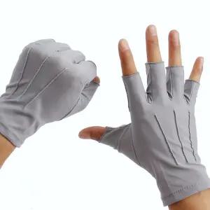 OCE 남성 운동 헬스 손가락 오픈 장갑 그레이