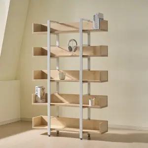 TS-15 철제 책장 5단 서재 1200 가림막책장