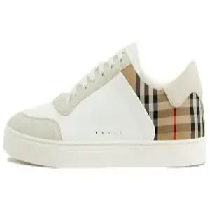 BURBERRY LEATHER SUEDE CHECK SNEAKERS 8069089) 레더 스웨이드 체크 스니커즈)