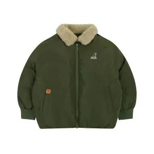 [캉골키즈](타임스퀘어점패션관)부클카라 포인트 블루종 다운 점퍼 RD 0106 카키 (ARDCDJ01060KH)