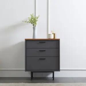 나무뜰 하츠 인테리어 서랍장 3단 THF002C (착불)