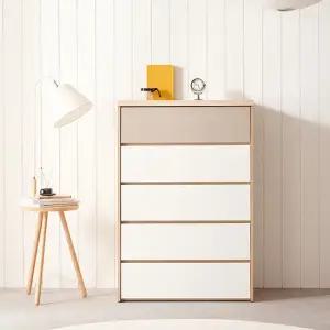 나무뜰 윈트 깊은 800 5단 서랍장 GNR088C (착불)