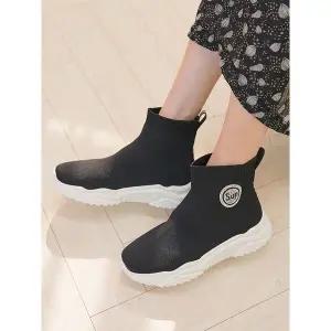 [하프클럽/]앵클 삭스 스니커즈 4cm