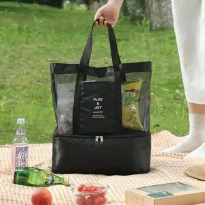 보냉백겸용 분리형 쿨러 쇼퍼백 쿨러백 피크닉백 숄더-WFH88CE