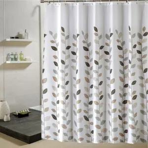 모던 패브릭 방수 샤워 커튼/가림막/커텐봉/샤워실/예쁜/고리/셋트/화장실/접이식/커튼봉/커탠/욕실/욕조