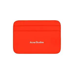 [아크네] 남녀공용 로고 카드 지갑(CG0262 NEON RED)