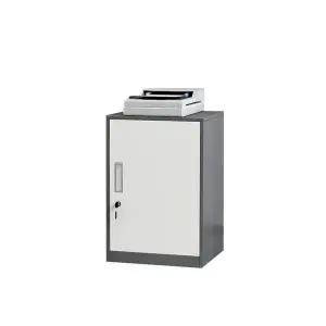 [하프클럽/알티피아]도어 원 미니 그레이+화이트 철제 캐비넷65cm