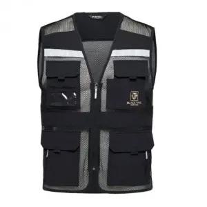 형광 안전 조끼 베스트 작업용 메쉬 사각턱 야광 (WFK65H9)