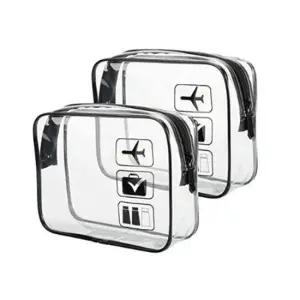 투명 지퍼 화장품 가방 비 여행용 세면 백 투명파우치 세면백파우치 세면파우치