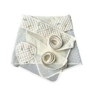 전통포대기 토끼 일자 옛날 포대기 여름 망사 5부 1P 아기 어부바