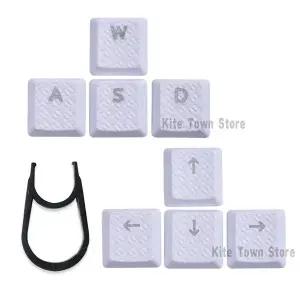 흰색 촉각 백라이트 교체 키캡 로지텍 G813 G815 G913 G915 TKL RGB 기계식 키보드용 8 개