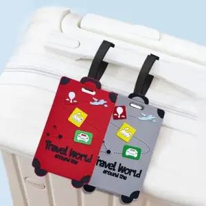 캐리어 네임택 여행용 실리콘 가방 태그 분실방지 (WFK891O)