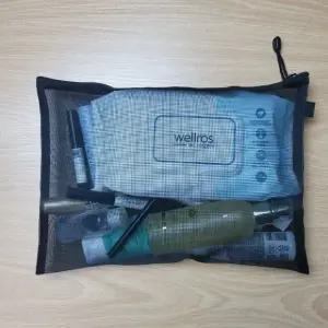 메이크업 지퍼 파우치 수납 블랙색상 (WFK891H)