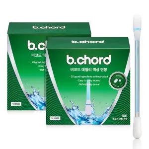 [100개입X2개] 비코드 액상 면봉 귀지 청소 위생 [+치약]