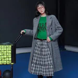 [LAP](강남점)더블 버튼 일자핏 롱 코트 AR4WTB72