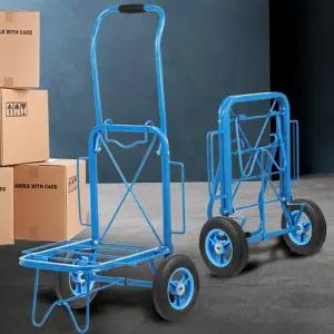 산업용 캐리어 카트 접이식 손수레 바퀴형 이동식 구루마 운반용 캠핑용 현장 통바퀴 고강도 확장형 경량