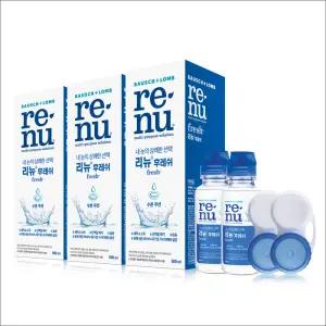 바슈롬 리뉴 후레쉬 500ml 3개 + 60ml 2개 + 렌즈케이스 2개 x1세트(유통기한 26.3.31)