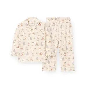 [롯데백화점]오르시떼 아동 G035 해피윈터루이 긴소매 파자마 세트 OR25WKGEG035