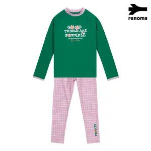 [롯데백화점]레노마 여아동비치라운드래쉬가드래깅스상하수영복  GS2D963_GN