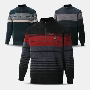 남성 기모 벨로아 반집업 니트 티셔츠 YDNT02 겨울