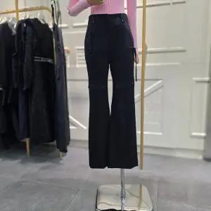 [에고이스트]포켓 포인트 슬림 부츠컷 팬츠 EQ4WP260BK_CA