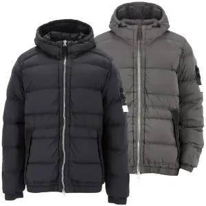 [스톤아일랜드]국내배송 25FW 스톤아일랜드 와펜 패치 심리스 터널 후드 패딩 2종 K2S154100040 S0028