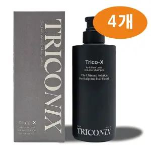 트리코닉스 트리코엑스 탈모완화 볼륨 샴푸 500ml 4개