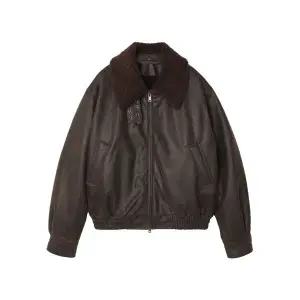 [국내정품] 노이즈 무스탕 퍼 자켓 빈티지 워시드 시어링 - 브라운 234813