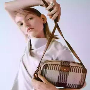 닥스 ACC GREAT HOUSE CHECK PVC 브라운 빅하우스체크 크로스백 DCBA4E681