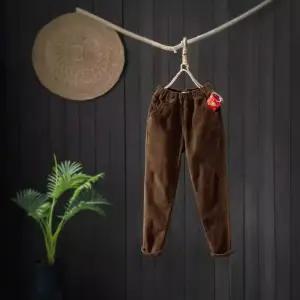 마킷4 여성 바지 편한 배기핏 코듀로이 팬츠 가을 겨울 오버사이즈 기모 도톰 무 골덴 캐주얼 배기 힛템