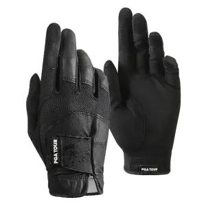 PGA투어 남성용 레인 그립 글러브 골프장갑 세트 양손용