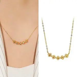 [골드앤][골드앤]골드앤 24K 순금 럭키 플라워 목걸이*황금특가*