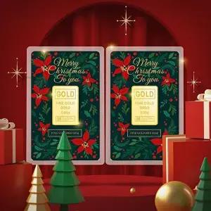 [골드앤][골드앤]골드앤 24K 크리스마스 골드바 세트(0.05g+0.05g)*황금특가*