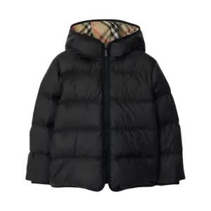 (Kids) Burberry Nylon Puffer Coat Black (키즈) 버버리 나일론 퍼퍼 코트 블랙