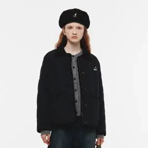 [롯데백화점]캉골 우먼스 코듀로이 칼라 큐 자켓 8556 블랙 KRFWJK85560