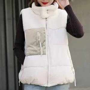 여성 양털 뽀글이 조끼 겨울 베스트 후리스 데일리 플리스