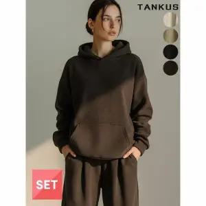 [하프클럽/탱커스]여성 루즈 코듀로이 기모 셋업