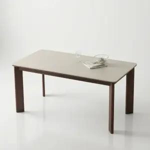 파인즈 양면 포세린 세라믹 원목 1400 4인 식탁 테이블