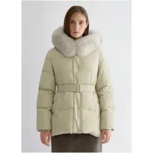 [롯데백화점]쉬즈미스 폭스퍼 후드 덕다운 점퍼 (SSDJPO42040)