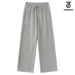 남녀공용 숏 롱 밍크털 기모 세미와이드 트레이닝 팬츠 (ID014)