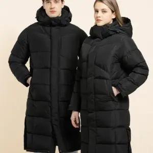 남녀공용 단체 작업복 롱 코트 패딩 점퍼 방풍 자켓