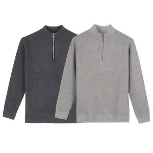 반집업 기모 안감 남자 겨울 니트 티셔츠 맨투맨 남성 따뜻한 아크릴 골프