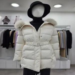 미센스 세이브존04 후드 폭스 덕  벨티드 점퍼 MB5ZDWM5205GM