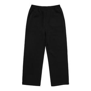 베이직 밴딩 스트레이트 핏 기모 스웨트 팬츠 블랙