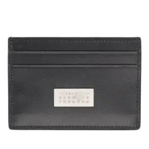 MM6메종마르지엘라 가죽 스티치 엣지 메탈 로고 카드지갑 SA5UI0026 P8873T8013