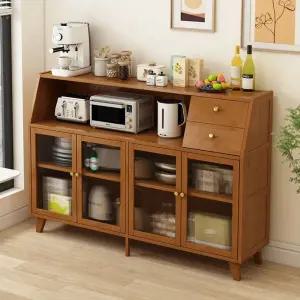 장식장 그릇 홈카페 원목 선반 홈카페수납장 미닫이