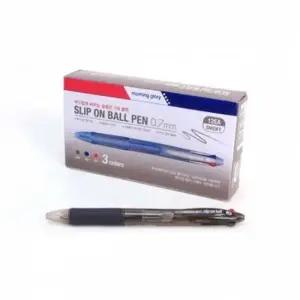 12입 스모키 슬립온 볼펜 0.7 3색 선물용볼펜 4색볼펜