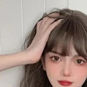 2022여자 긴머리 웨이브 통가발 스타일 앞머리가발 발롱펌 볼륨 얇은 풀뱅 롱웨이브 S컬