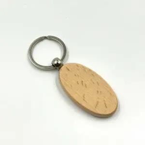 나무 키링 키홀더 원목 열쇠링 9cm WFHTZ45